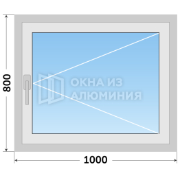 Алюминиевое остекление с монтажом AL-623